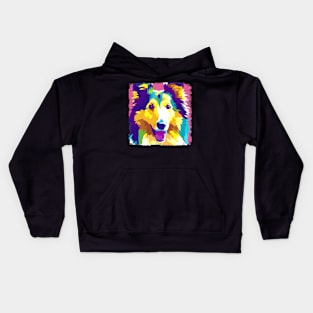 Collie Pop Art - Dog Lover Gifts Kids Hoodie